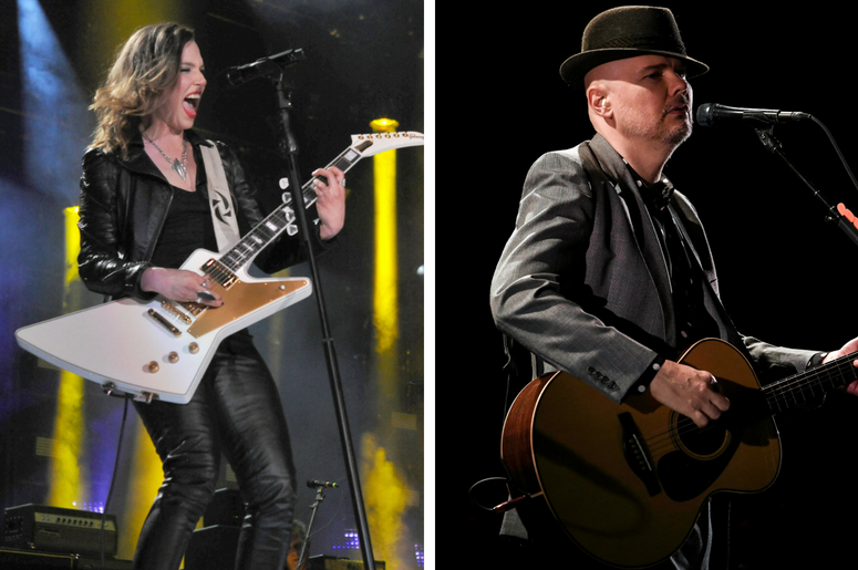 Lzzy Hale and Billy Corgan Lzzy Hale and Billy Corgan