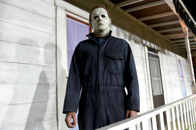 An actor dressed as the character of Michael Myers attends the Universal Pictures' 'Halloween' premiere An actor dressed as the character of Michael Myers attends the Universal Pictures' 'Halloween' premiere