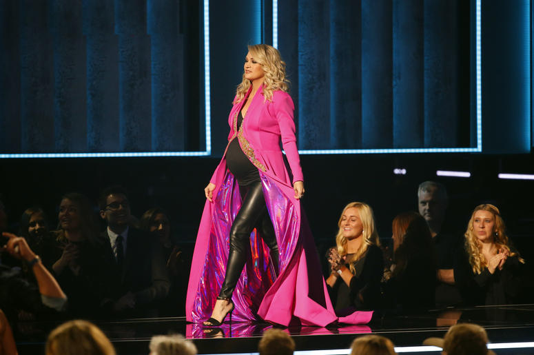 Carrie Underwood appears on the 52nd Annual CMA Awards at the Bridgestone Arena on November 14, 2018 in Nashville, Tennessee Carrie Underwood appears on the 52nd Annual CMA Awards at the Bridgestone Arena on November 14, 2018 in Nashville, Tennessee