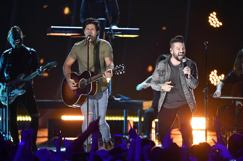 Dan and Shay performs during the CMT Music Awards Dan and Shay performs during the CMT Music Awards