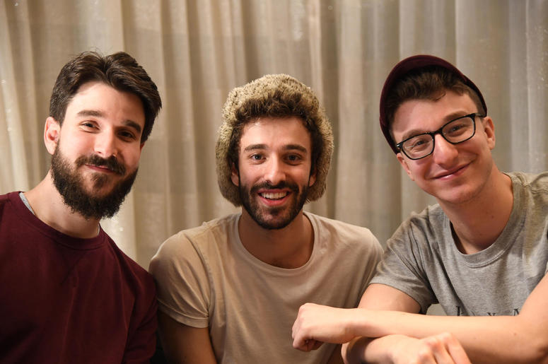 Adam Met, Jack Met, and Ryan Met of AJR Adam Met, Jack Met, and Ryan Met of AJR