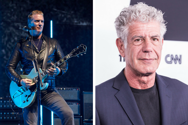 Josh Homme and Anthony Bourdain Josh Homme and Anthony Bourdain