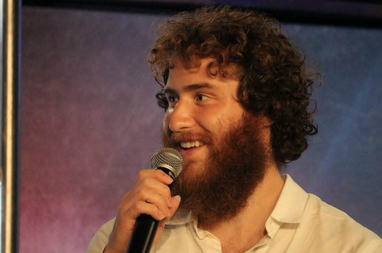Mike Posner at the Radio.com studios Mike Posner at the Radio.com studios