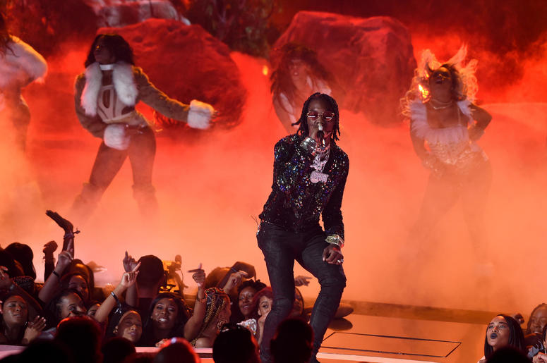 Offset of Migos performs onstage at the 2017 BET Awards Offset of Migos performs onstage at the 2017 BET Awards