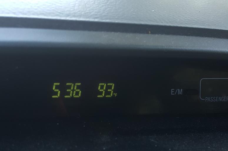 it was 93 degrees in Greenville today