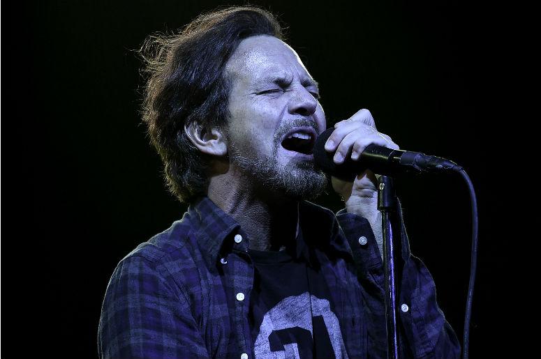 Pearl Jam lead singer Eddie Vedder performs at the BB&T Center Pearl Jam lead singer Eddie Vedder performs at the BB&T Center