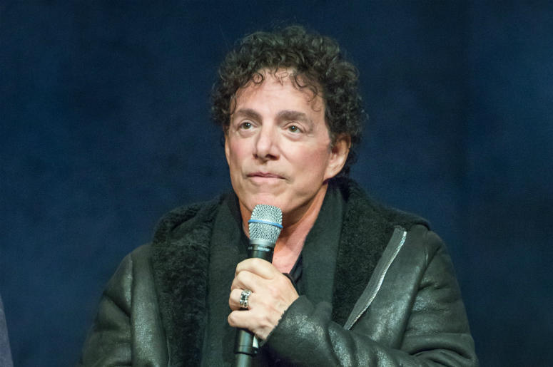 Neil Schon attends a press conference at The Signature Theatre in New York, NY on April 12, 2016 Neil Schon attends a press conference at The Signature Theatre in New York, NY on April 12, 2016