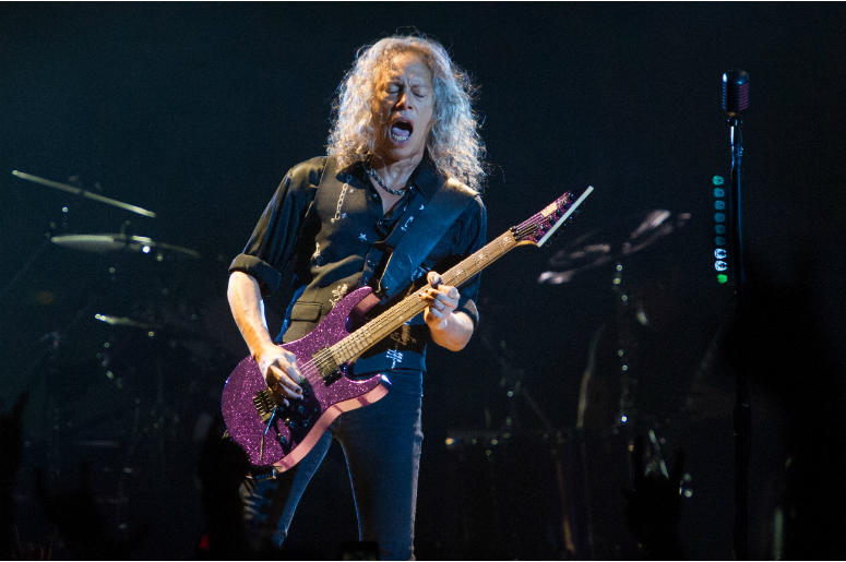 Kirk Hammett of Metallica performing live on stage at Genting Arena in Birmingham, UK Kirk Hammett of Metallica performing live on stage at Genting Arena in Birmingham, UK