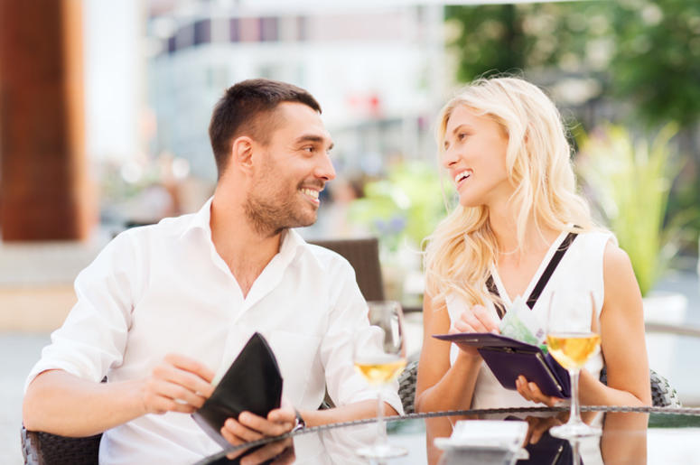 Man Paying for Dinner