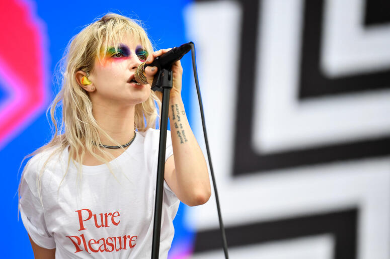 Hayley Williams of Paramore at Bonnaroo Hayley Williams of Paramore at Bonnaroo
