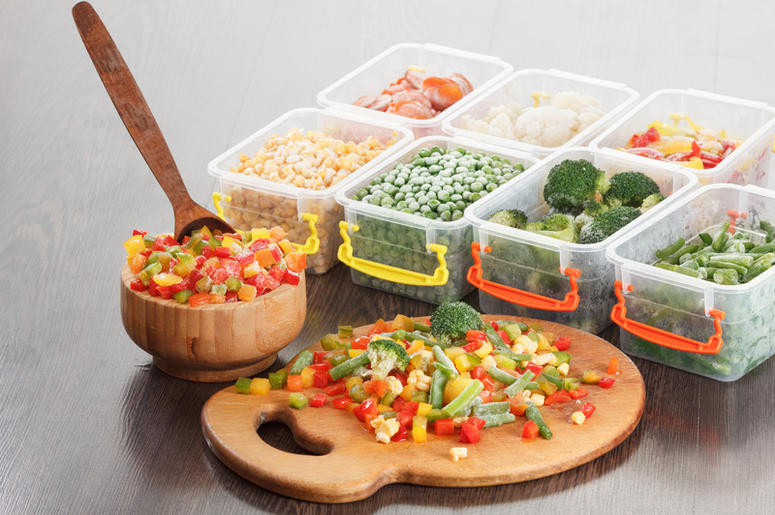 Healthy food packaging, frozen vegetable vegetarian nutrition Healthy food packaging, frozen vegetable vegetarian nutrition