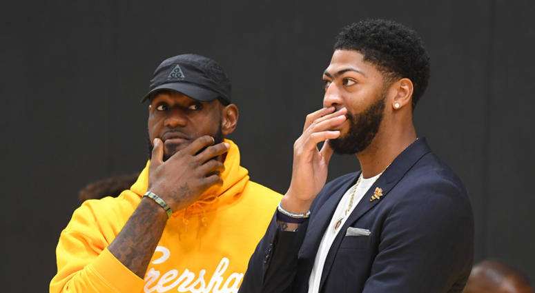 LeBron James Anthony Davis Lakers