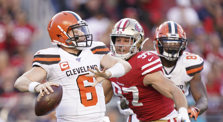 Nick Bosa Baker Mayfield