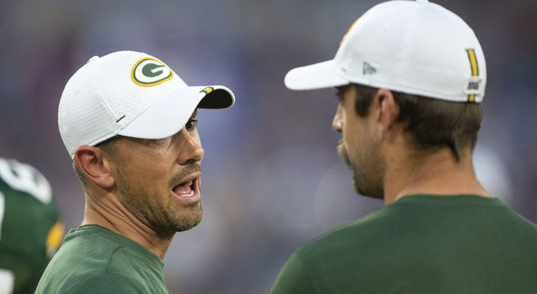 Aaron Rodgers and Matt LaFleur