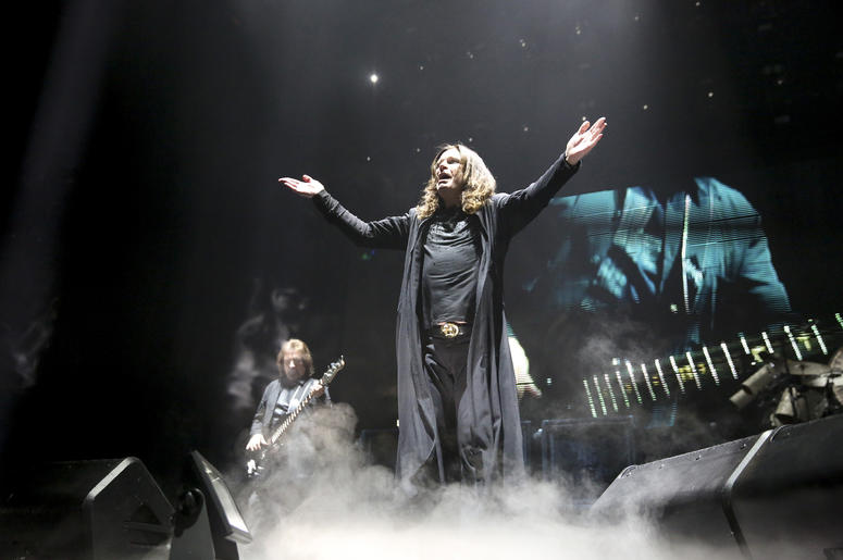 Ozzy Osbourne of Black Sabbath performs at the United Center in Chicago in January 2016 Ozzy Osbourne of Black Sabbath performs at the United Center in Chicago in January 2016