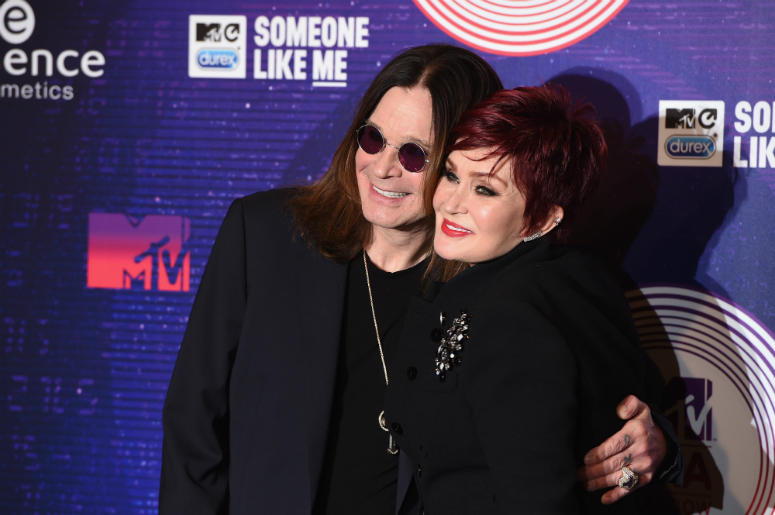 Ozzy Osbourne and Sharon Osbourne attend the MTV EMA's 2014 at The Hydro on November 9, 2014 Ozzy Osbourne and Sharon Osbourne attend the MTV EMA's 2014 at The Hydro on November 9, 2014