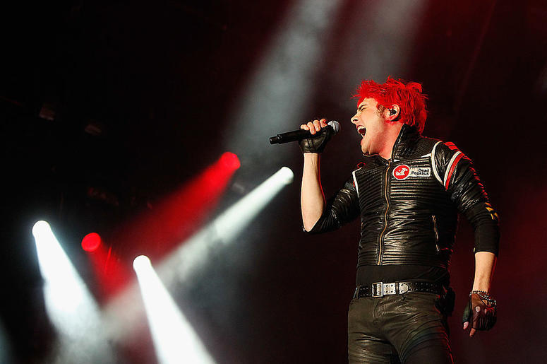 Gerard Way of My Chemical Romance performs live on the Main Stage during day one of Reading Festival 2011 on August 26, 2011 in Reading, England Gerard Way of My Chemical Romance performs live on the Main Stage during day one of Reading Festival 2011 on August 26, 2011 in Reading, England