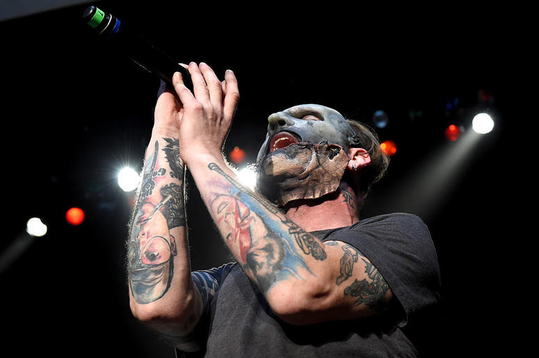 Singer Corey Taylor of Slipknot performs during the Ozzy Osbourne and Corey Taylor special announcement at the Hollywood Palladium on May 12, 2016 Singer Corey Taylor of Slipknot performs during the Ozzy Osbourne and Corey Taylor special announcement at the Hollywood Palladium on May 12, 2016