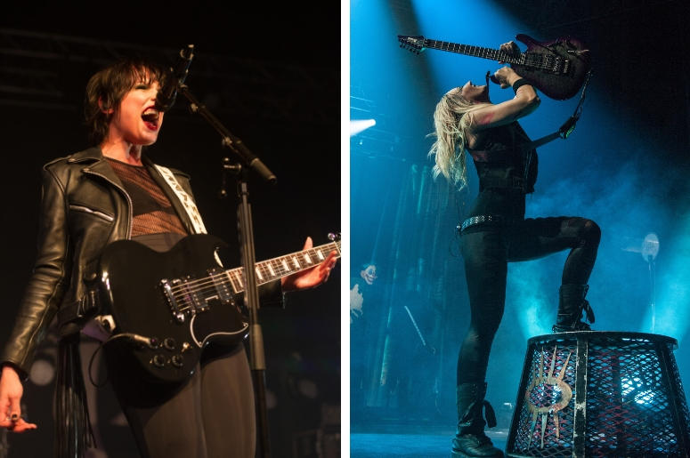 Lzzy Hale and Nita Strauss Lzzy Hale and Nita Strauss