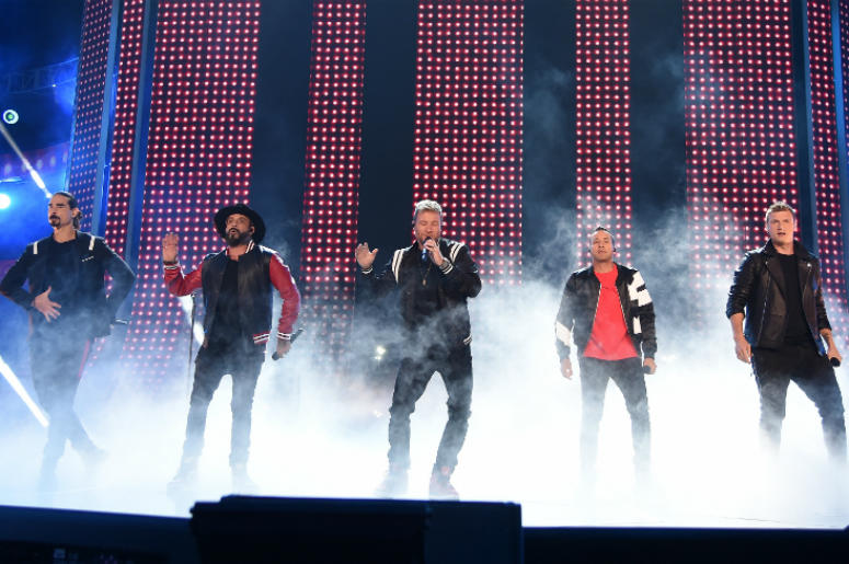 Backstreet Boys NASHVILLE, TN - JUNE 6: (L-R) Kevin Richardson, AJ McLean, Brian Littrell, Howie Dorough and Nick Carter of the Backstreet Boys performs onstage at the 2018 CMT Music Awards at the Bridgestone Arena on June 6, 2018 in Nashville, Tennessee.