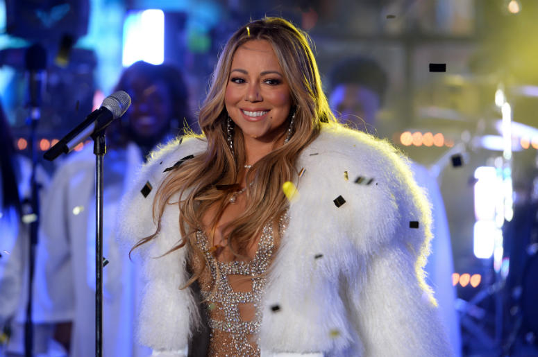 Mariah Carey Singer Mariah Carey performs on stage during New Year's Eve 2018 celebrations in Times Square, New York, NY, on December 2017. Mariah Carey's previous year's performance was interrupted by technical difficulties.