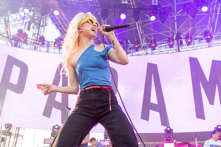 Hayley Williams of Paramore Hayley Williams of Paramore during KROQ Weenie Roast y Fiesta at StubHub Center on May 20, 2017, in Carson, California