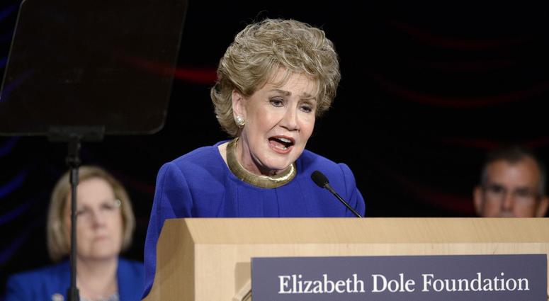Senator Elizabeth Dole delivers remarks during the Elizabeth Dole Foundation's 2015 Hidden Heroes Coalition Summit Elizabeth Dole Foundation