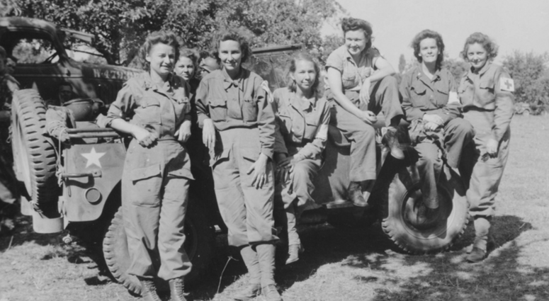 This photo from 1944 shows nurses of a field hospital who arrived in France via England and Egypt after three years service. Women Vets History