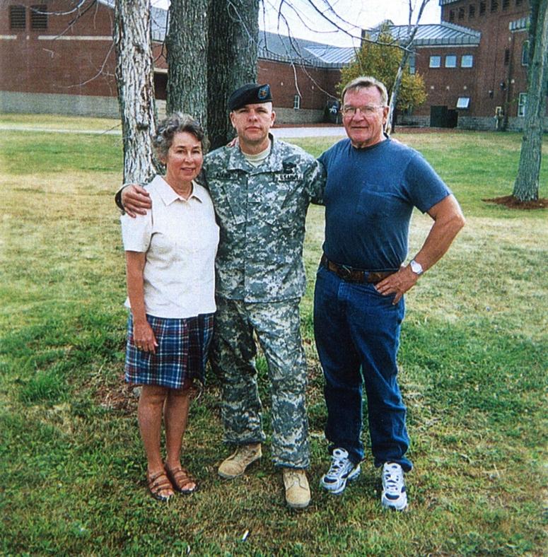 Army Sgt. Travis Atkins with his parents, Jack and Elaine, during a visit to see him at Fort Drum, N.Y., in 2006. Army Sgt. Travis Atkins with his parents, Jack and Elaine, during a visit to see him at Fort Drum, N.Y., in 2006.