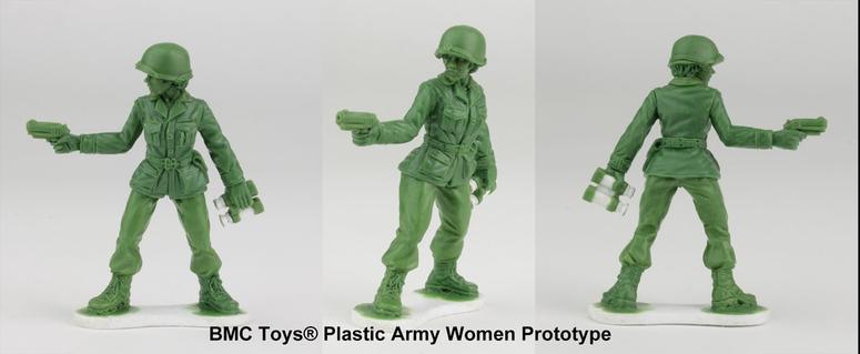 Plastic Army women toy prototypes from BMC Toys. PlasticArmywomenprototypes