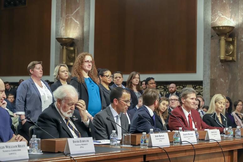 Iraq and Afghanistan Veterans of American during their Storm the Hill event