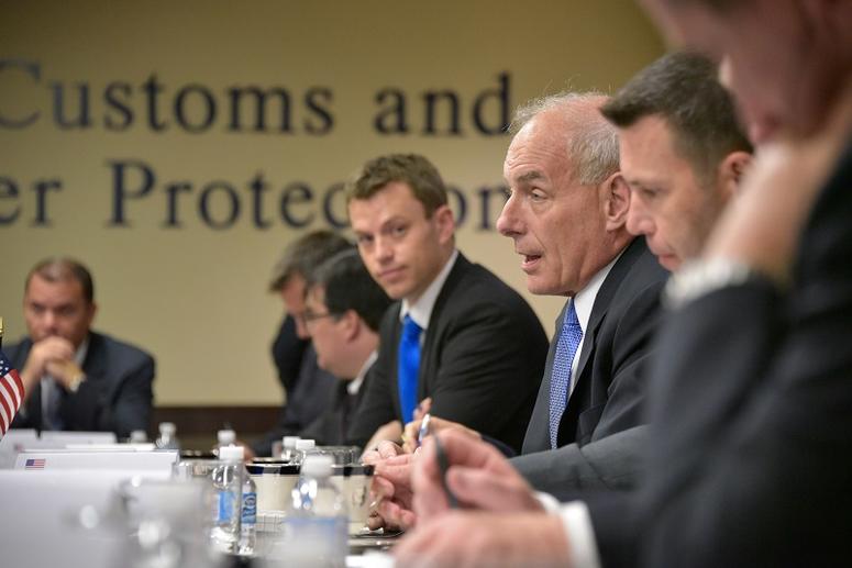 John Kelly, Kevin McAleenan, acting Commissioner of U.S. Customs and Border Protection, and Tom Homan, acting Director for U.S. Immigration and Customs Enforcement meet with Foreign Ministers from El Salvador Hugo Martinez, Guatemala Carlos Raul Morales.