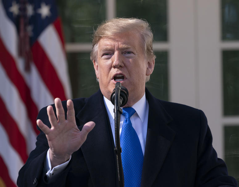 Feb. 15, 2019, Washington, DC, United States: United States President Donald J. Trump declares a National Emergency over the southern border and the need for border security.