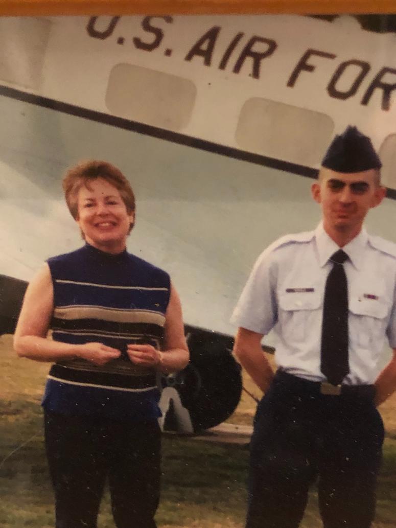 Andrew Koehle and his mother Pat after his graduation from Basic Training in 2002 Andrew Koehle served in the Air Force and donated his organs saving five lives in the process