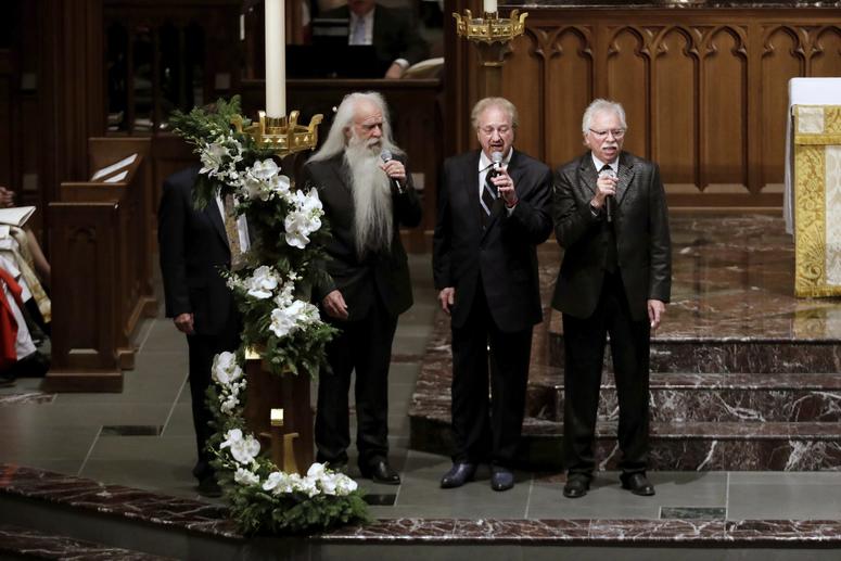 The Oakridge Boys sing "Amazing Grace" at the funeral of former President George H.W. Bush.