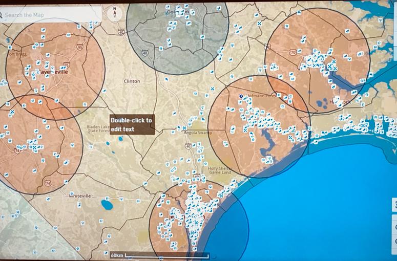 "Clusters" of damage start to show a few hours after TR's damage assessment teams hit the ground in North Carolina.