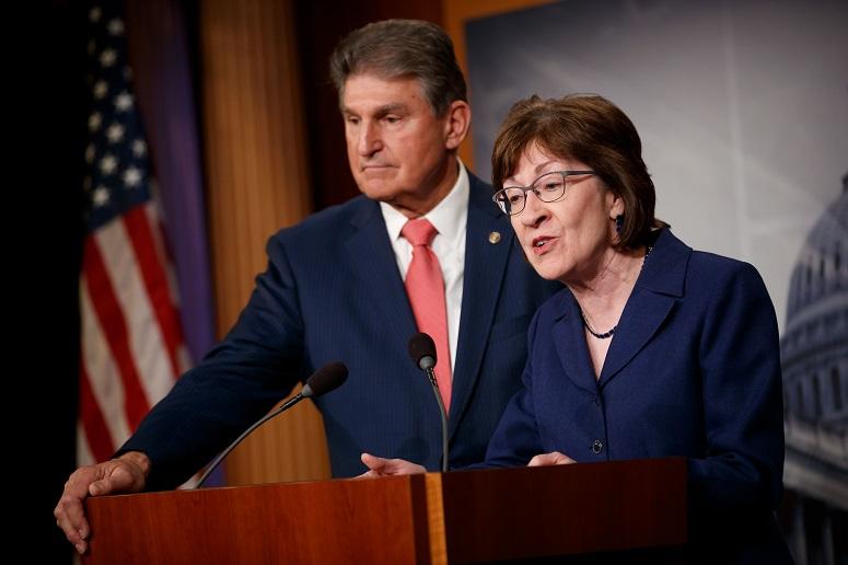Sens. Joe Manchin (D-W.V.) and Susan Collins (R-Maine)
