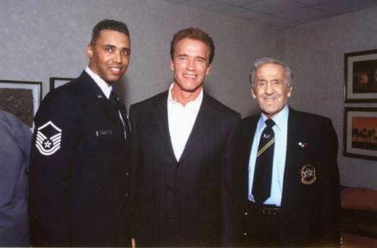 Rob Wilkins with Arnold Schwarzenegger and Ben Weider. Rob Wilkins Arnold Schwarzenegger and Ben Weider