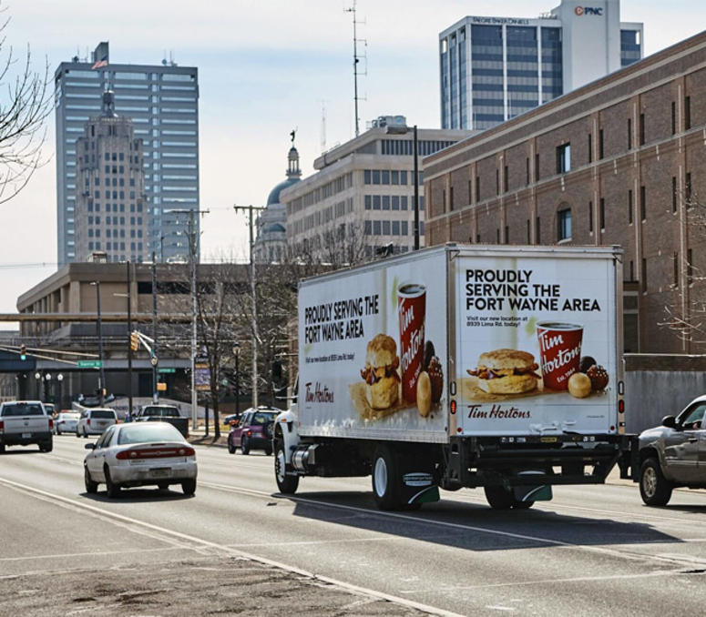 A Rolling Adz truck in Fort Wayne, Indiana Rolling Adz has partners in all 50 states and is looking to add veteran drivers to their roster