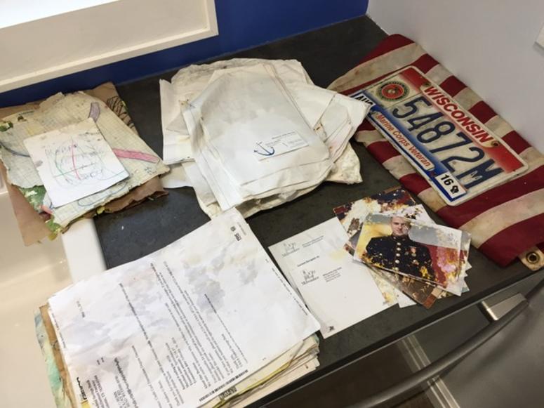 Some of the items Steve Smith recovered from the wreck of Liberty