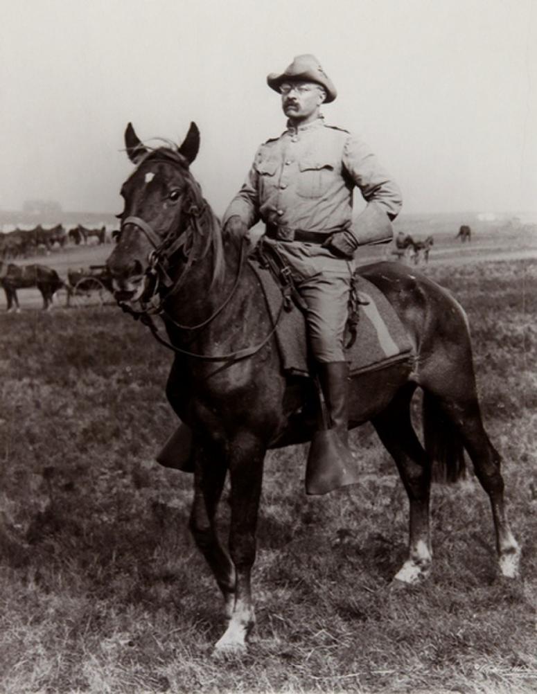 Army Lt. Col. Teddy Roosevelt in Cuba, 1898.