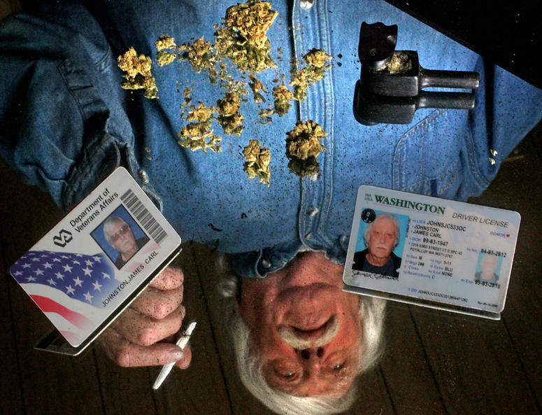 Jim Johnston uses medical marijuana to treat pain.
