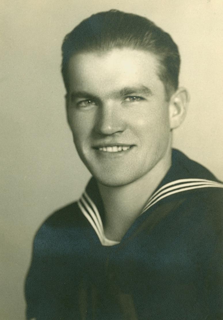 A young Jim Downing during his earlier days in the U.S. Navy young jim downing