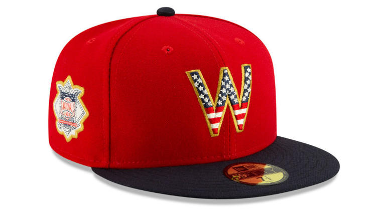 Washington Nationals special Fourth of July hat. MLB will celebrate the Fourth of July with special America hats.