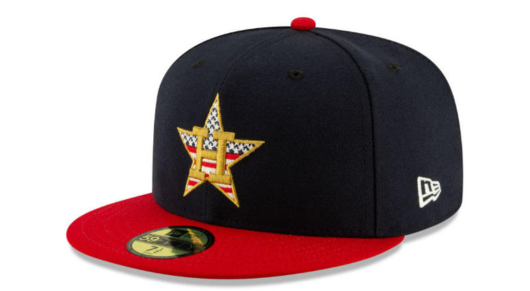 Houston Astros special July 4th America hat. MLB will celebrate the Fourth of July with special America hats.