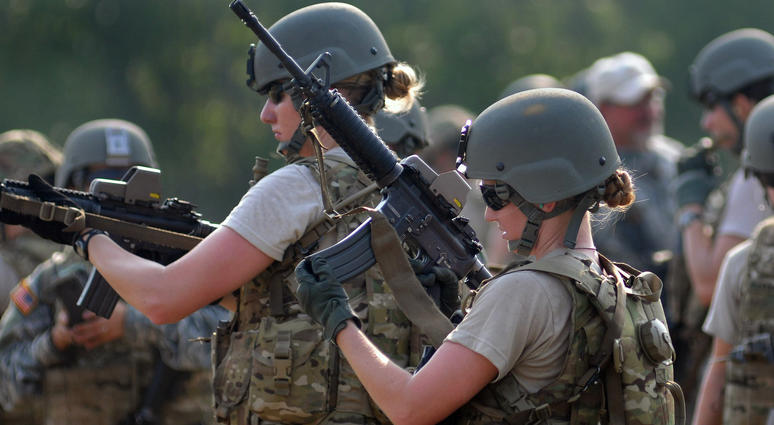 U.S. Army soldiers conduct marksmanship training during cultural support training. U.S. Army soldiers conduct marksmanship training during cultural support training.