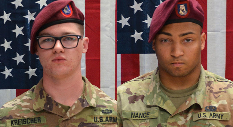 Spc. Michael Nance of Chicago, Ill. and Pfc. Brandon Kreischer were both killed in Afghanistan. Spc. Michael Nance of Chicago, Ill. and Pfc. Brandon Kreischer were both killed in Afghanistan.