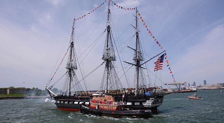 USS Constitution underway