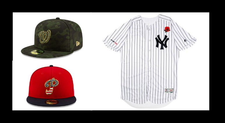 New MLB uniforms unveiled for Armed Forces Day, Memorial Day, and 4th of July. Major League Baseball will honor military on Armed Forces Day.