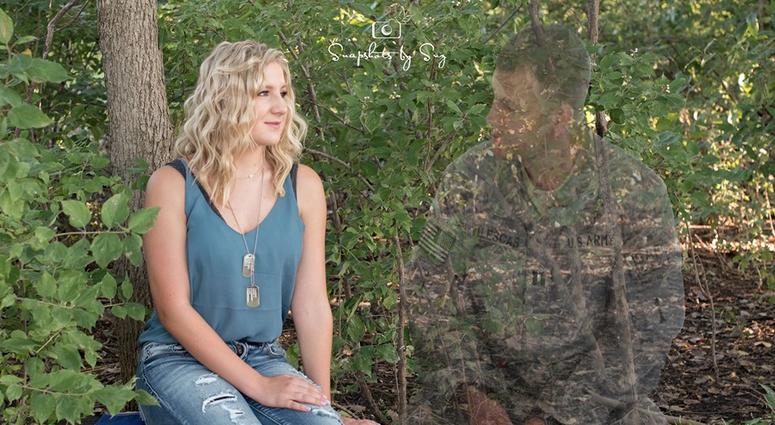 Julia Yllescas and her dad, U.S. Army Capt. Robert Yllescas, who died in 2008. Dad